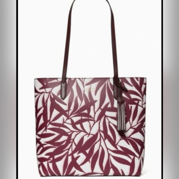 🩷🤍♠️Kate Spade ♠️🤍🩷 Jana Smooth Leather Large Tote NWT - Picture 1 of 9